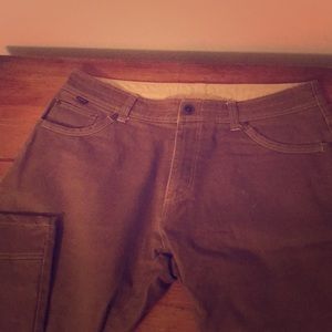 Kuhl flannel lined work pants, 36x32